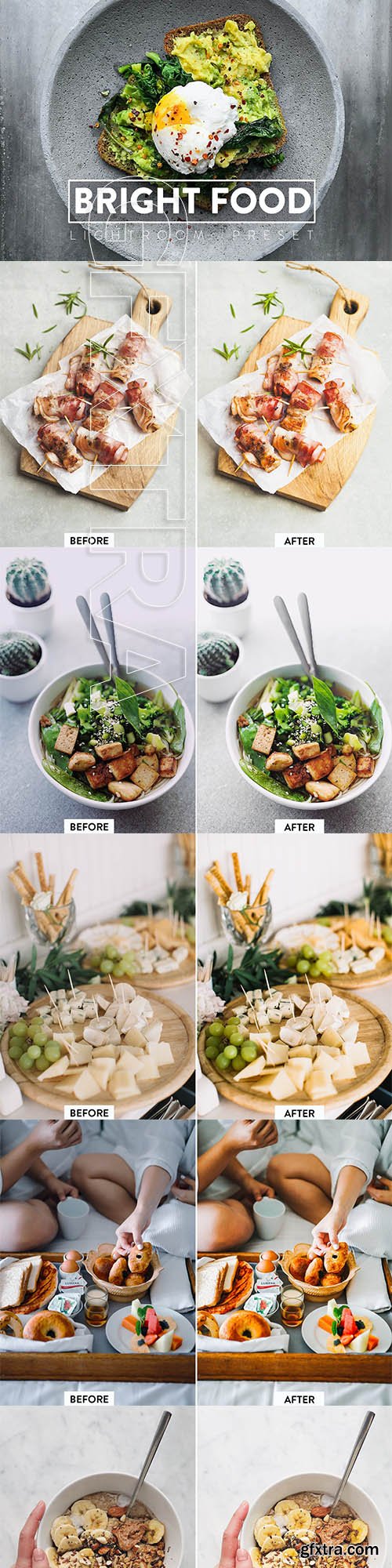 CreativeMarket - 10 Bright Food Lightroom Presets 5949385