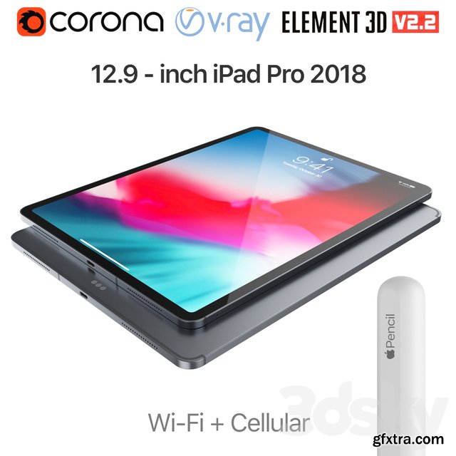 iPad Pro 2018 12.9 inch Wi-Fi + Cellular » GFxtra