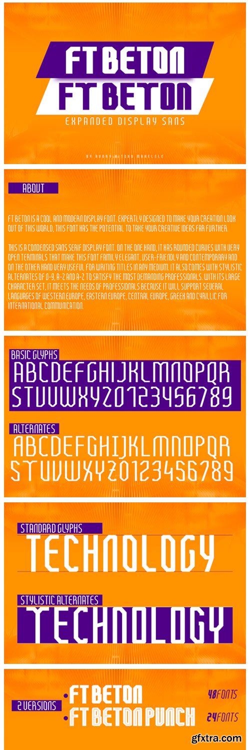 FT Beton Expanded Font Family FT Beton Expanded Font Family