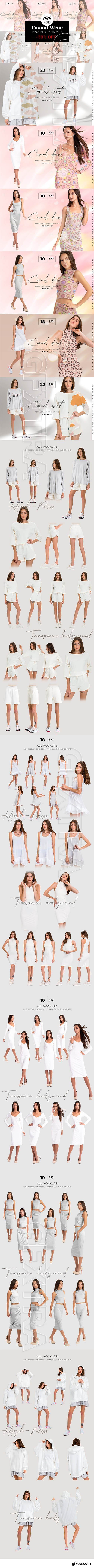 CreativeMarket - Casual Wear Fashion Mockup Bundle 5935536