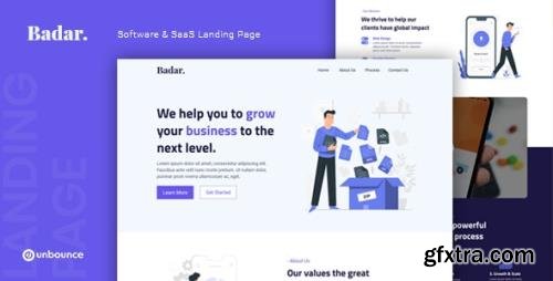 ThemeForest - Badar v1.0 - Software & SaaS Unbounce Landing Page - 28841685