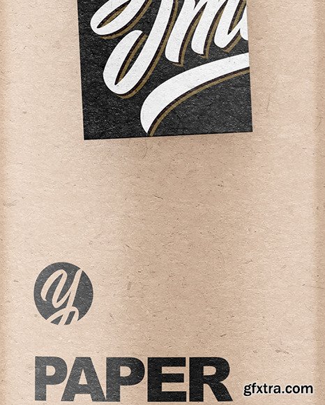 Kraft Paper Tube With Label Mockup 76469
