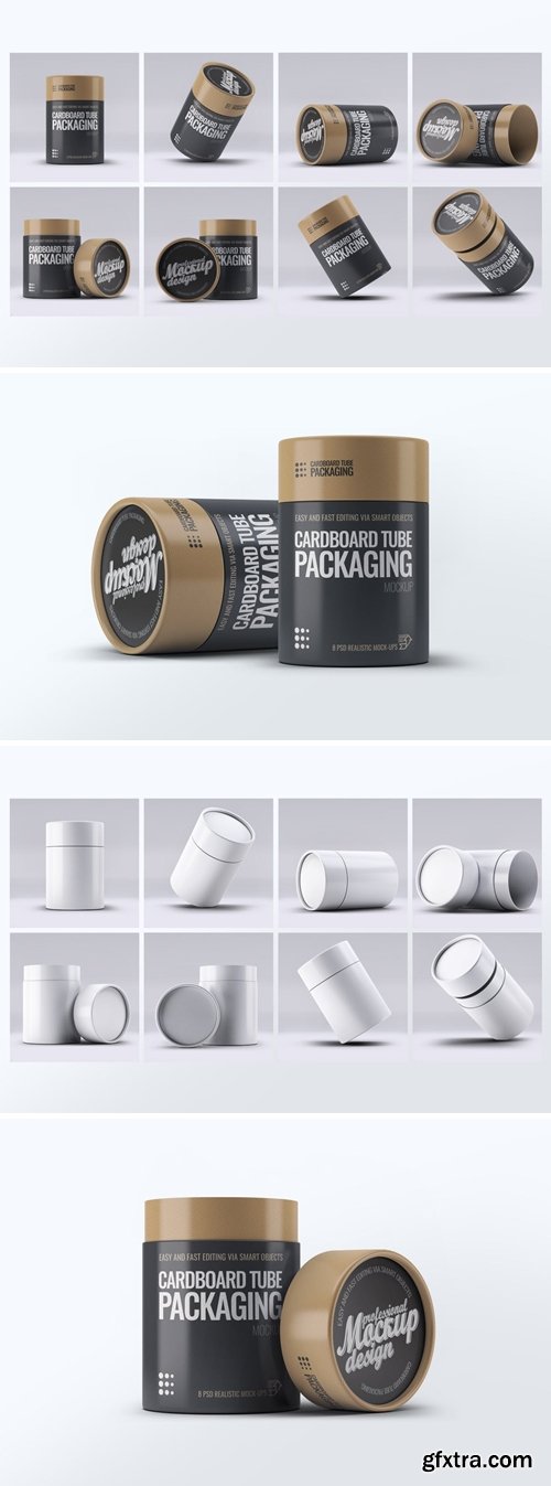 Cardboard Tube Packaging Mock-Up