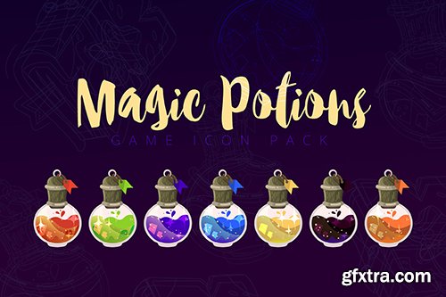 Magic Potions Game Icon Pack 