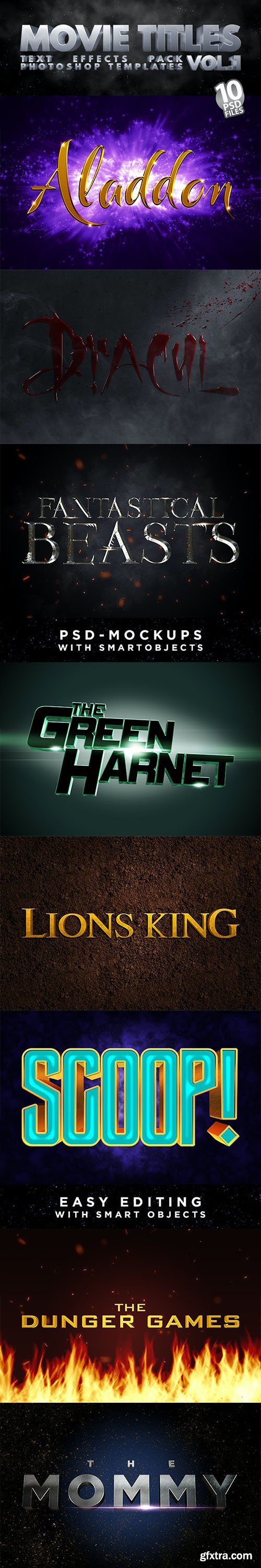 GraphicRiver - MOVIE TITLES - Vol.1 | Text-Effects/Mockups | Template-Pack 30111191