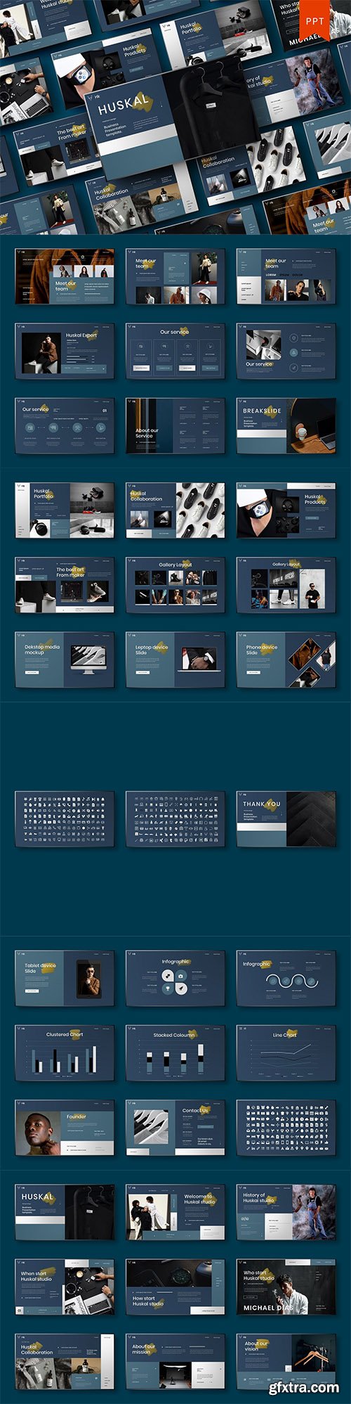 Huskal – Business PowerPoint Template