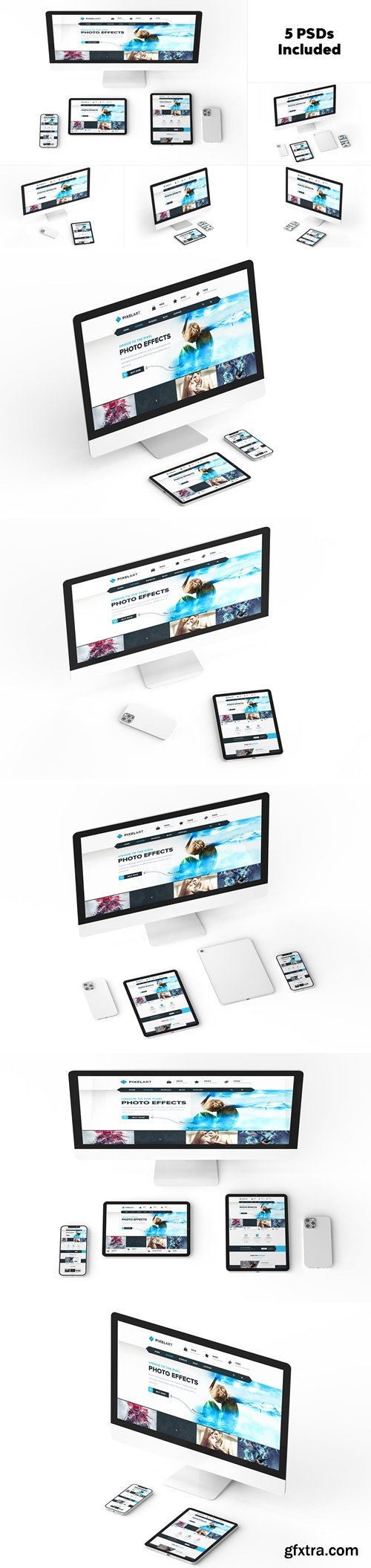 iPhone iPad iMac Mockup Set