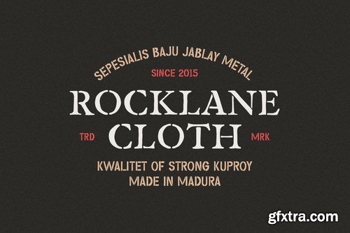 Gripstone Stencil - Vintage Font Duo