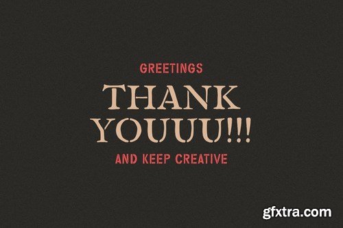 Gripstone Stencil - Vintage Font Duo