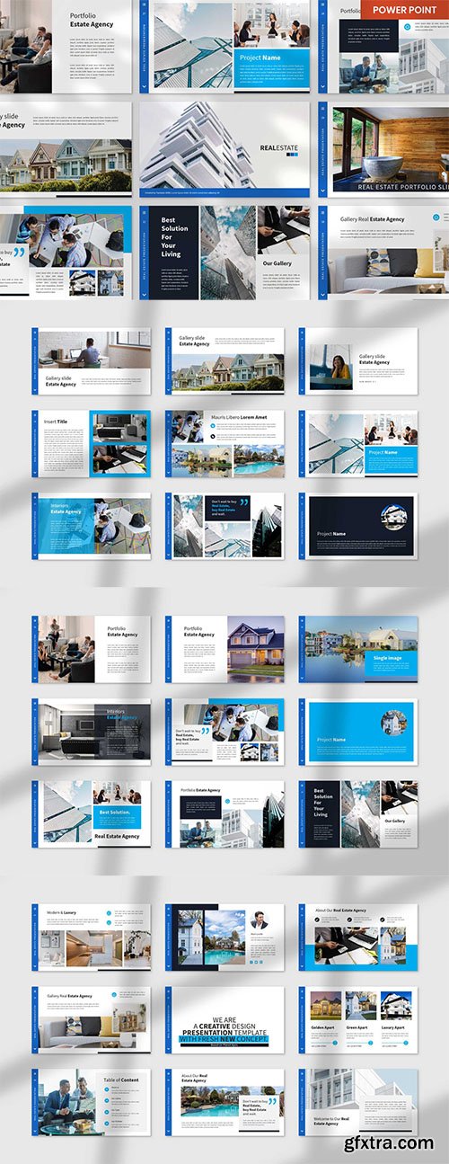 Real Estate PowerPoint, Keynote and Google Slides Template Real Estate PowerPoint, Keynote and Google Slides Template
