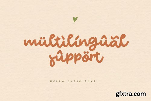 Hello Cutie - Cute Quotes Handwritten Font