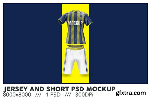 Jersey and Short PSD Mockup Jersey and Short PSD Mockup