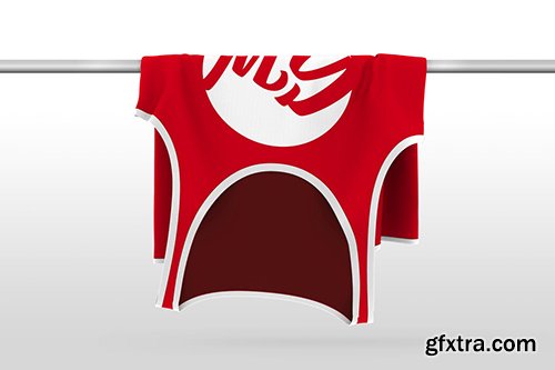 Undershirt on Tube Mockup