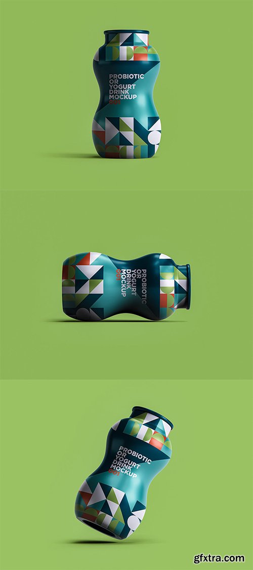 Probiotic Or Yogurt Drink Mockup 001 Probiotic Or Yogurt Drink Mockup 001