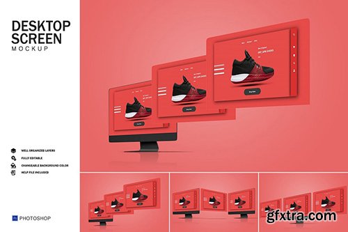 Desktop Screen Mockups Desktop Screen Mockups