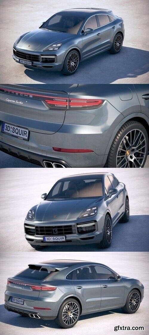 Porsche Cayenne Turbo Coupe 2020 3D Model