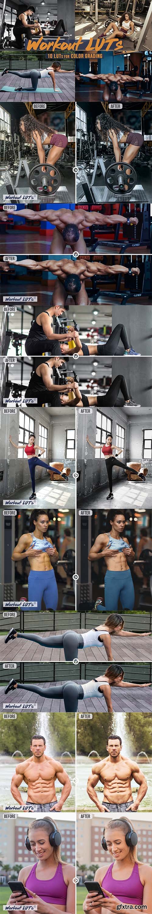 CreativeMarket - Workout - Sports LUTs Bundle 5872522