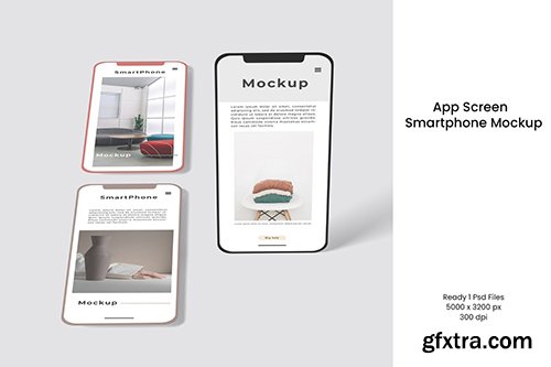 App Screen Smartphone Mockup App Screen Smartphone Mockup
