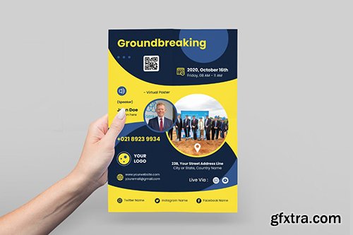 Groundbreaking Event Poster Flyer Groundbreaking Event Poster Flyer