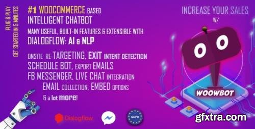 CodeCanyon - ChatBot for WooCommerce - Retargeting, Exit Intent, Abandoned Cart, Facebook Live Chat - WoowBot v12.3.9 - 21426656