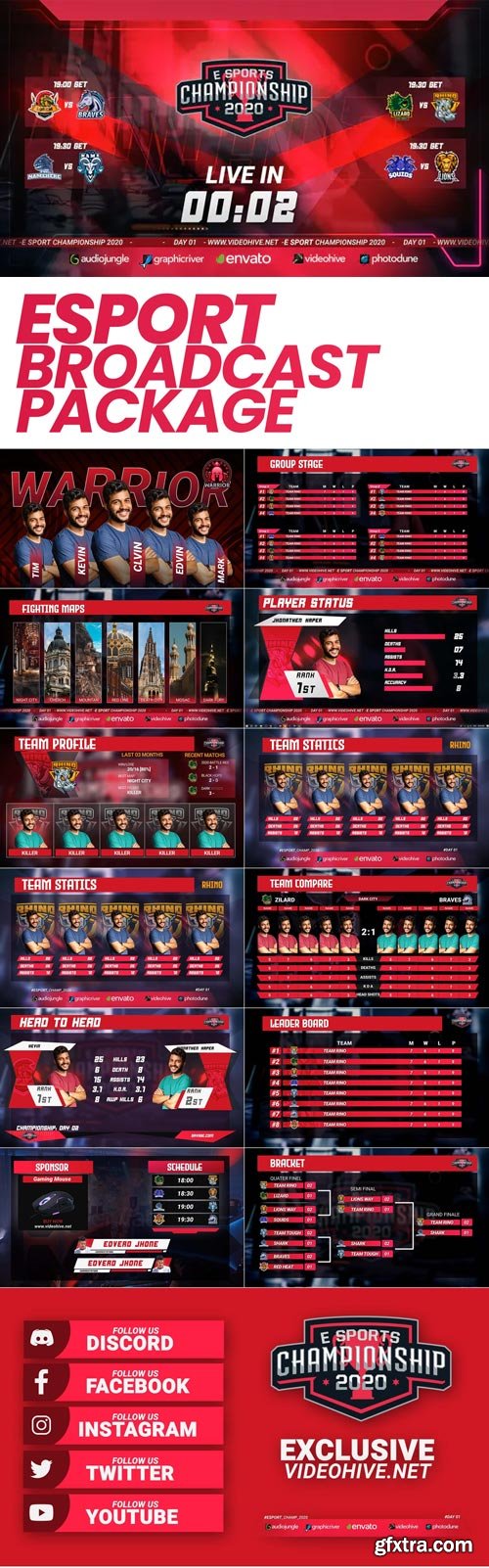 Videohive - Esport Broadcast Package - 30275809 Videohive - Esport Broadcast Package - 30275809