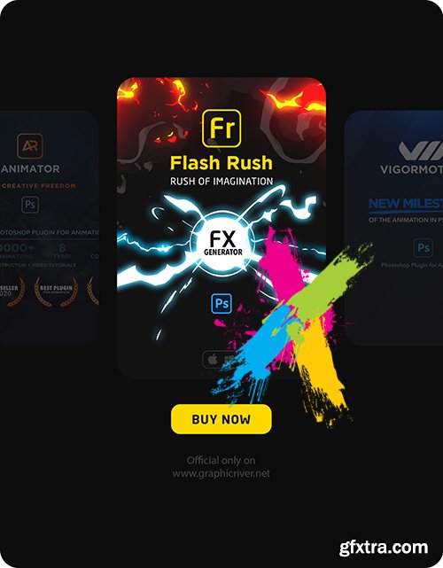 GraphicRiver - Flash rush for photoshop flash fx animation pack 30928459