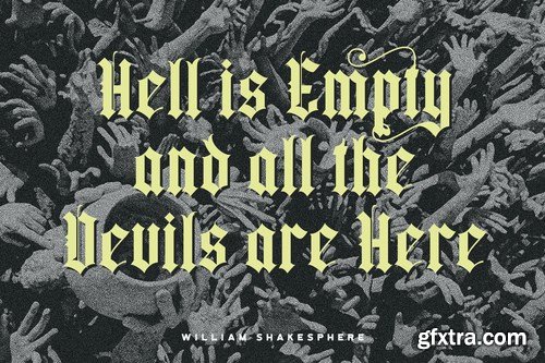 Yugitoy - Blackletter Font