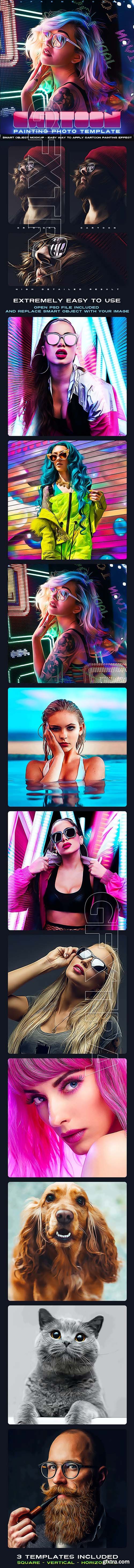 GraphicRiver - Cartoon Painting Photo Template 31049584