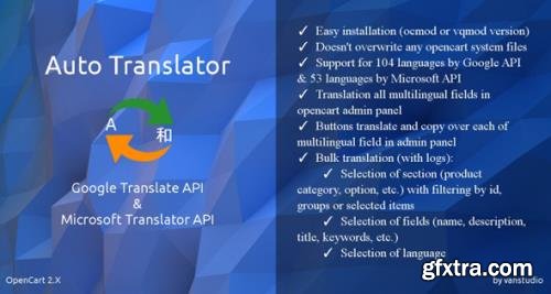 Auto Translator v1.3.4 - OpenCart Module - NULLED