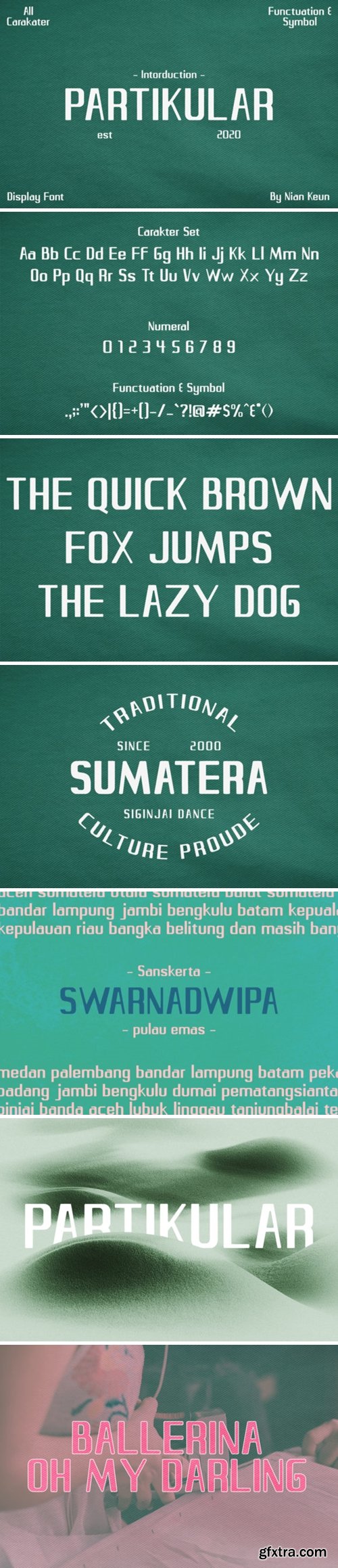 Partikular Font