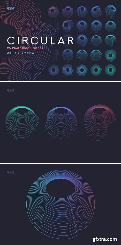 Circular Photoshop Brushes