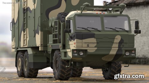 Turbosquid - Command and Control Vehicle 50K6 Vityaz Camo Rigged