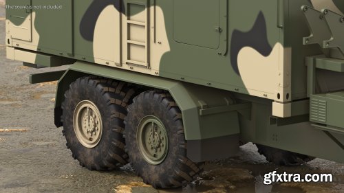 Turbosquid - Command and Control Vehicle 50K6 Vityaz Camo Rigged