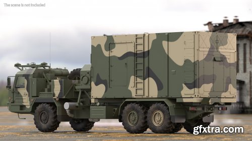 Turbosquid - Command and Control Vehicle 50K6 Vityaz Camo Rigged