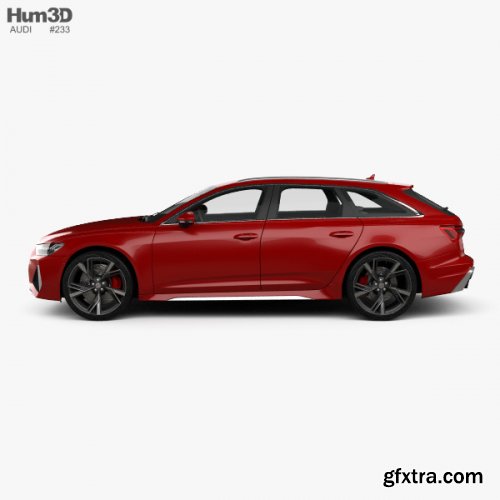 Audi RS6 avant 2019 3D model