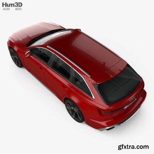Audi RS6 avant 2019 3D model
