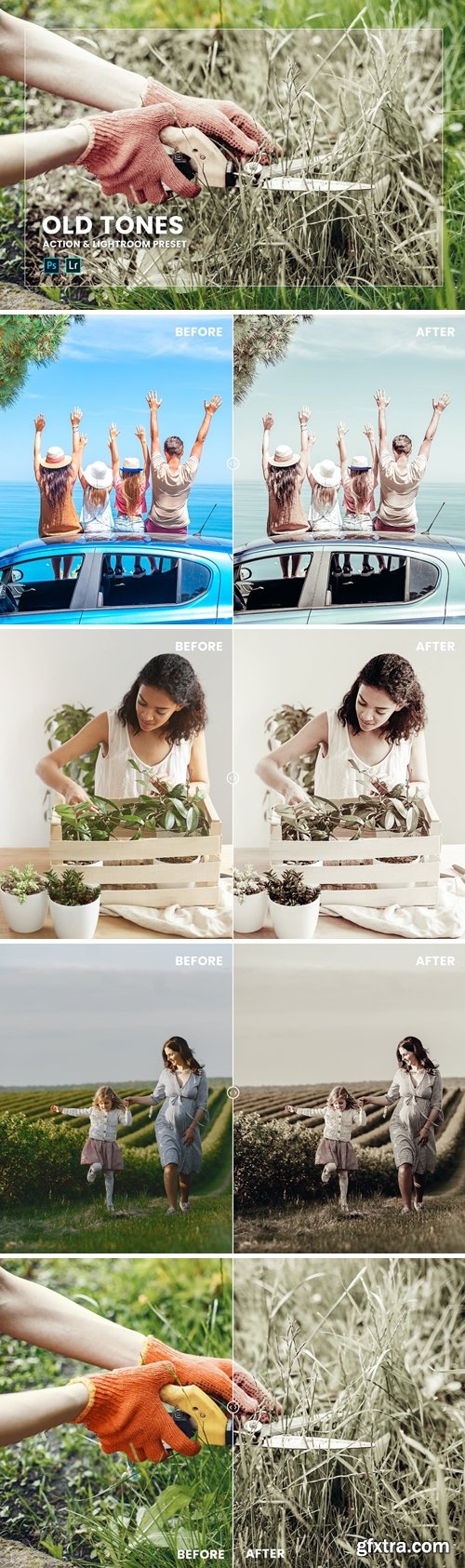 Old Tones Action & Lightroom Preset