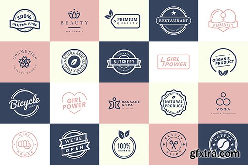 Collection of logo and badge vectors 
