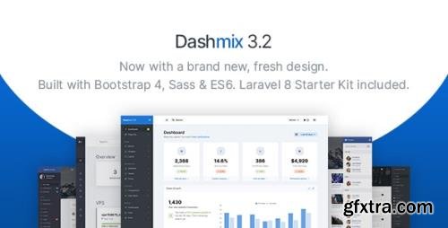 ThemeForest - Dashmix v3.2 - Bootstrap 4 Admin Dashboard Template & Laravel 8 Starter Kit - 21682338