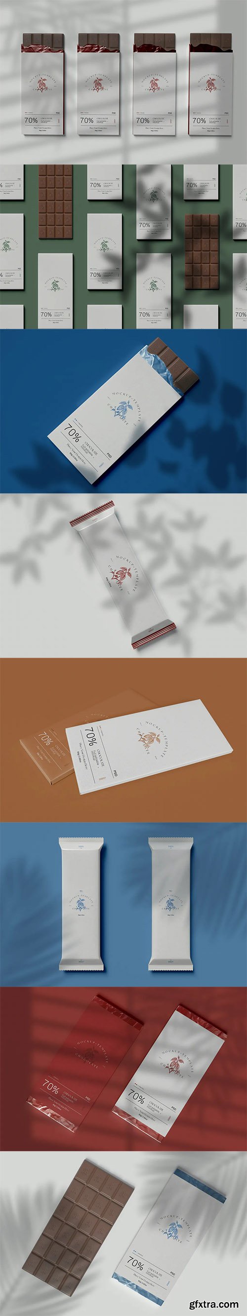 Chocolate Packaging Mockups Chocolate Packaging Mockups