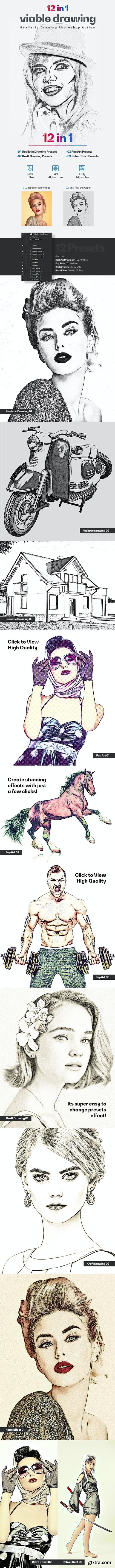 GraphicRiver - Viable Drawing 12 in 1 Photoshop Action 31069493 GraphicRiver - Viable Drawing 12 in 1 Photoshop Action 31069493