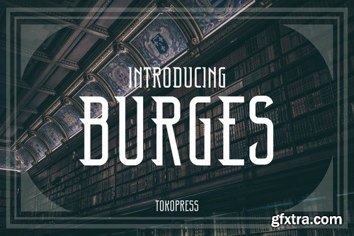 Burges - Classic Art deco font