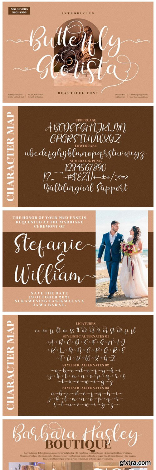 Butterfly Glorista Font Butterfly Glorista Font