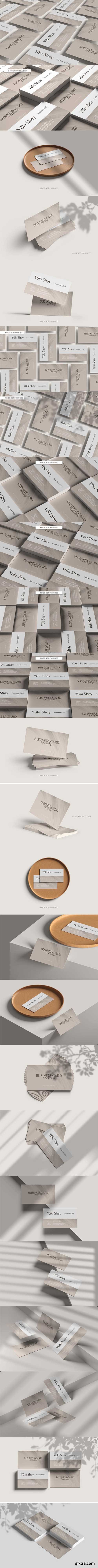 Minimalist visiting business card mockup