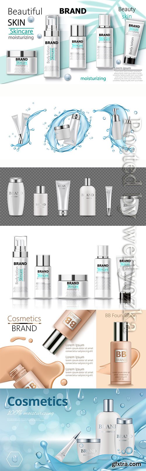 Beauty cosmetic product vector poster