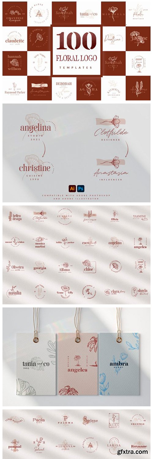 100 Logo Templates