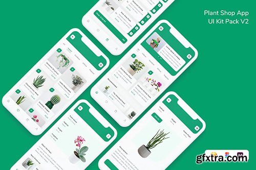 Plant Shop App UI Kit Pack V2 Plant Shop App UI Kit Pack V2
