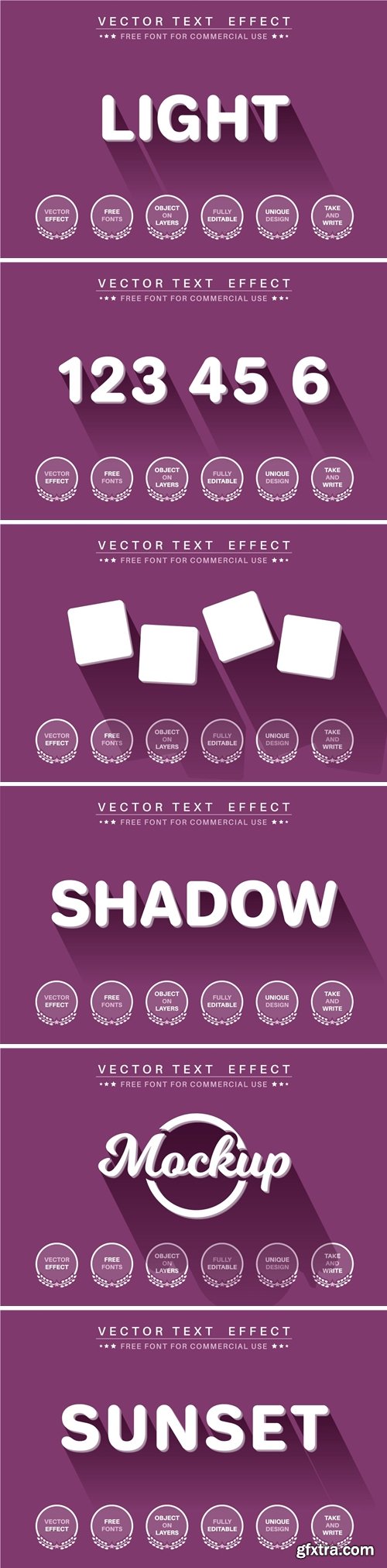 3D Text Effect - editable text effect, font style