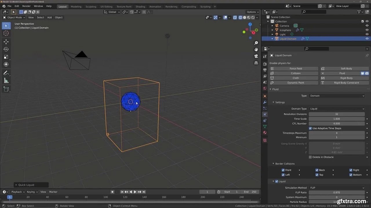 Learn Blender 3D Getting Started With Fluid Physics » GFxtra