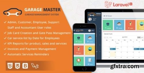 CodeCanyon - Garage Master v1.2.1 - Garage Management System (Update: 30 March 21) - 22652605 - NULLED